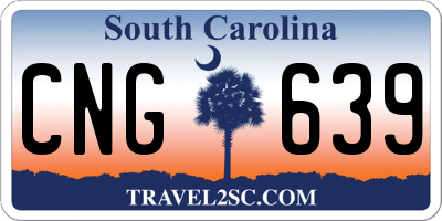 SC license plate CNG639