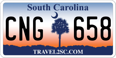 SC license plate CNG658