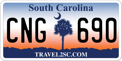 SC license plate CNG690