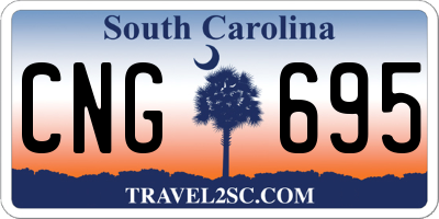 SC license plate CNG695
