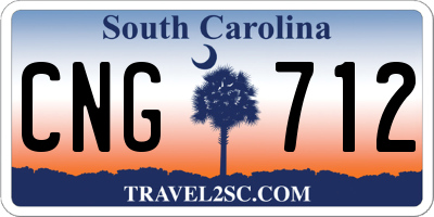 SC license plate CNG712