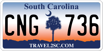 SC license plate CNG736