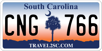 SC license plate CNG766