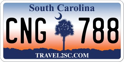 SC license plate CNG788