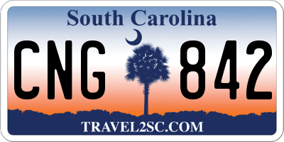 SC license plate CNG842