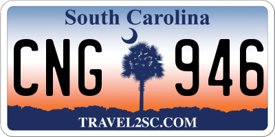 SC license plate CNG946