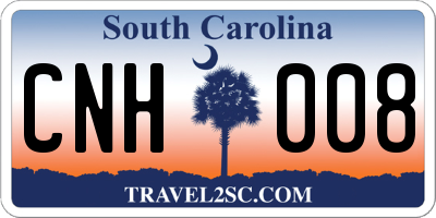 SC license plate CNH008