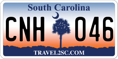 SC license plate CNH046