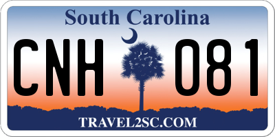 SC license plate CNH081