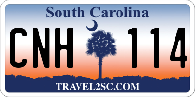 SC license plate CNH114