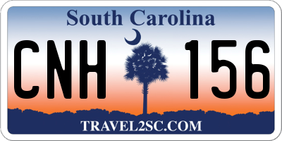 SC license plate CNH156