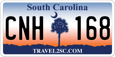 SC license plate CNH168