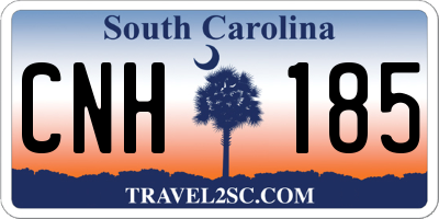 SC license plate CNH185
