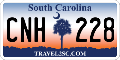 SC license plate CNH228