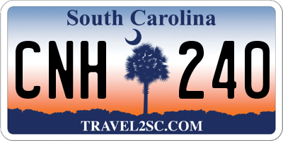 SC license plate CNH240