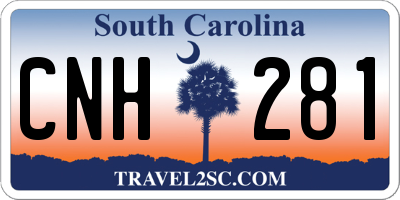 SC license plate CNH281