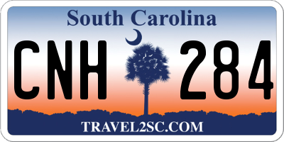 SC license plate CNH284
