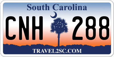 SC license plate CNH288
