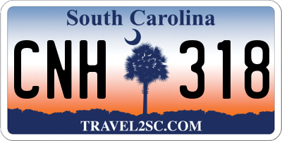 SC license plate CNH318