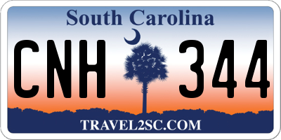 SC license plate CNH344