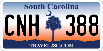 SC license plate CNH388