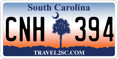 SC license plate CNH394
