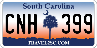 SC license plate CNH399