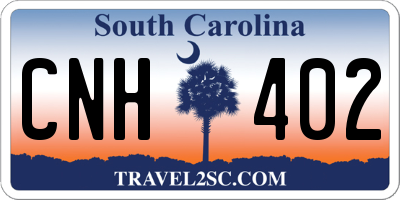 SC license plate CNH402