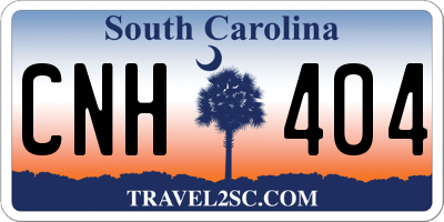 SC license plate CNH404