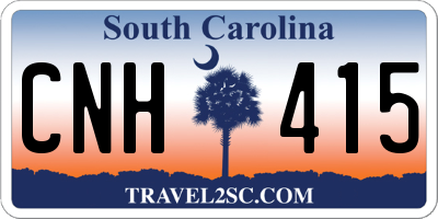 SC license plate CNH415