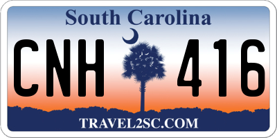 SC license plate CNH416