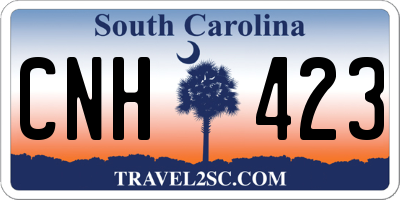 SC license plate CNH423