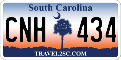 SC license plate CNH434