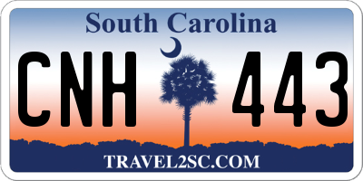 SC license plate CNH443