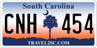 SC license plate CNH454