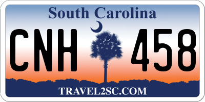 SC license plate CNH458