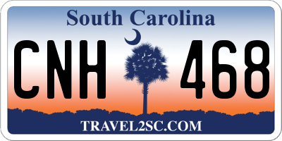 SC license plate CNH468