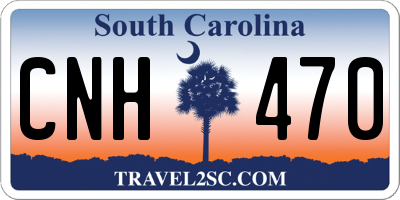 SC license plate CNH470