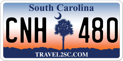 SC license plate CNH480
