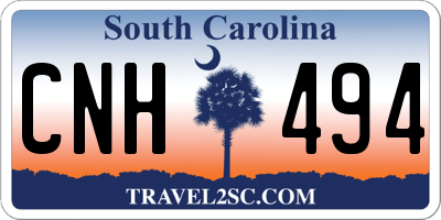 SC license plate CNH494