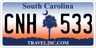 SC license plate CNH533