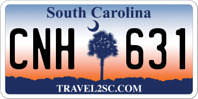 SC license plate CNH631