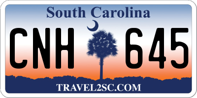 SC license plate CNH645