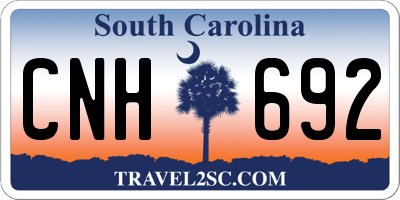 SC license plate CNH692