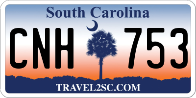 SC license plate CNH753