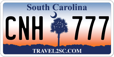 SC license plate CNH777
