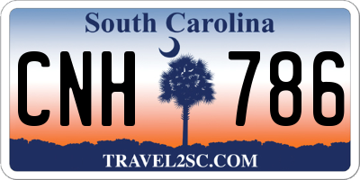 SC license plate CNH786