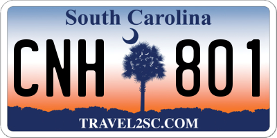 SC license plate CNH801