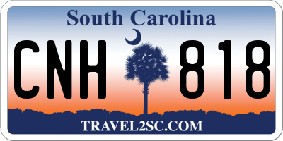 SC license plate CNH818
