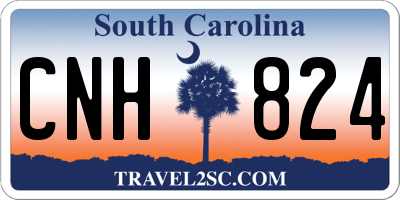 SC license plate CNH824
